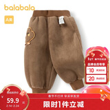 巴拉巴拉宝宝裤子男童长裤女童加绒裤香蕉裤冬装时尚可爱