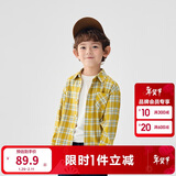 巴拉巴拉童装儿童衬衫2025女童男童上衣格纹衬衣春装亲子百搭209125102201