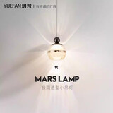 玥梵设计师简约现代卧室床头led单头小吊灯北欧极简餐厅吧台吊灯 【自由升降款】直径12cm