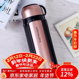 乐扣乐扣（LOCK&LOCK）保温壶304不锈钢保温保冷水壶户外露营旅行壶1.5L金色