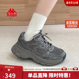 卡帕（Kappa）女鞋冬季运动鞋子女款厚底增高老爹鞋休闲跑步鞋女 香根草绿 37