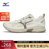 美津浓（MIZUNO）【SPEED】运动跑步鞋男女星速鞋复古老爹鞋透气缓震跑鞋 07/棉白/暗灰裙 36.5 (230mm)