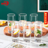 青苹果耐热水杯290ml6只 无铅玻璃杯牛奶杯啤酒杯绿茶杯多功能杯套装