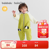 巴拉巴拉童装婴儿连体衣秋冬宝宝外出抱衣哈衣爬服珊瑚绒男童女童婴童衣服