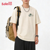 班尼路（Baleno）男士纯棉短袖T恤2026夏季新款宽松休闲男装上衣简约时尚百搭衣服