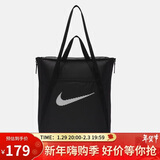耐克NIKE男女单肩包 运动托特包拎包手提包休闲包DR7217-010黑 均码