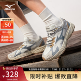 美津浓（MIZUNO）RACER S 软底轻便运动跑步鞋男女同款缓震透气休闲慢跑鞋 01/日系丹宁 36.5 (230mm)