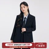 达佳诗黑色西装套装女职业正装女士西服外套通勤高级感大学生面试职业装 黑色西装外套【一粒扣】 M 【适合105-115斤可穿】