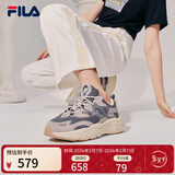 斐乐女鞋老爹鞋火星鞋潮流复古轻便厚底运动鞋女 烟灰/鸽子灰-FD 37.5