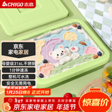 志高（CHIGO）炒酸奶机炒冰机冰淇淋机家用小型免插电制冰盘316不锈钢CBP02绿色