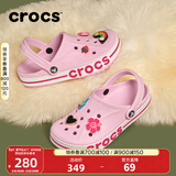 CROCS卡骆驰贝雅卡骆班洞洞鞋轻便耐磨拖鞋一脚蹬休闲鞋|205089 芭蕾粉/糖果粉-6TG 40 (250mm)