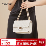 意尔康斜挎菱格链条包时尚小香风女士单肩包包女2026年白新年情人节礼物