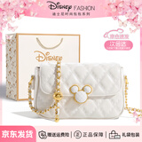 迪士尼（Disney）包包女包斜挎包2026新款小众轻奢实用生日礼物送女生闺蜜高级感 【礼袋礼盒+煤球挂件】米奇链条包 米白