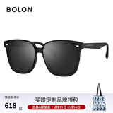 BOLON暴龙眼镜太阳镜防晒墨镜偏光镜男女款韩版经典方框遮阳镜 BL3027 大码BL3037D11-暗黑反光