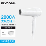 飞科电吹风机家用大风力护发速干大功率风筒可折叠宿舍用学生送女友520礼物 FH6232【白色】