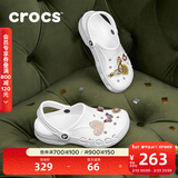 卡骆驰（CROCS）洞洞鞋贝雅男鞋女鞋轻便耐磨一脚蹬拖鞋休闲鞋|10126 白-100 39 (240mm)