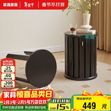 家逸实木凳子茶几家用可叠放组合凳创意圆凳餐厅椅子客厅小板凳子