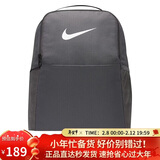 耐克NIKE中性双肩包旅行包BRASILIA休闲包书包 DH7709-068铁灰色中号