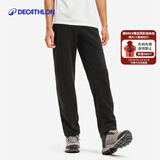 迪卡侬（DECATHLON）抓绒裤户外秋冬男女保暖裤内胆绒裤运动加绒秋裤直筒裤裤子 男款-黑色（新老款随机发货） 2XL
