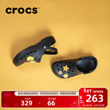 卡骆驰（CROCS）洞洞鞋贝雅男鞋女鞋轻便耐磨一脚蹬拖鞋休闲鞋|10126 黑色-001 43 (270mm)