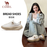 骆驼（CAMEL）运动女鞋厚底缓震回弹休闲慢跑步鞋子 X25C09L7001 象牙白卡其 37