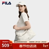 FILA斐乐女包【月牙包】挎包抗菌内里单肩包斜挎包百搭腋下包 云菇白-WT XS