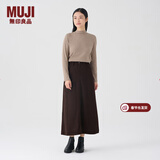 MUJI女式 灯芯绒 A字裙 长半身裙女冬季款裙子 美拉德BE09CC3A 深棕色 S (155/62A)