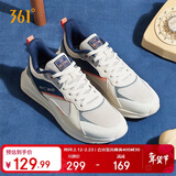 361°运动鞋男春夏季通勤厚底增高休闲跑步老爹鞋子男672036708-3 39码