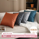 艾薇沙发抱枕套组合靠枕套皮靠垫套不含抱枕芯45*45 科技布4个套装