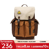 ACROSS双肩包男女背包大容量电脑包休闲旅行包时尚背包潮流学生情侣书包 木棕【升级款】