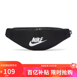 耐克（NIKE）男女腰包 单肩包斜挎包胸包休闲包DB0490-010 黑