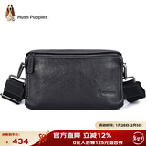 暇步士（Hush Puppies）斜挎包单肩包头层牛皮男大容量复古邮差小挎包休闲简约新年礼物