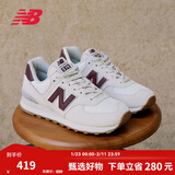 NEW BALANCE NB574官方休闲鞋女鞋复古舒适秋冬透气网鞋礼物轻便百搭运动鞋 米白色 WL574RCF 38 (脚长24.5cm)尺码详询客服