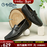 金利来（Goldlion）男鞋豆豆鞋秋季皮鞋男时尚男士皮鞋商务休闲鞋柔软乐福鞋男