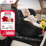 宝得适（BRITAX）宝宝儿童安全座椅0-4岁360度旋转汽车ISOFIX硬接口双面骑士PLUS 双面骑士PLUS夜影黑