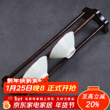 祥业 竹制茶杯架 茶杯品杯收纳架 功夫茶具 茶道配件 竹制福满杯架 黑檀木杯架