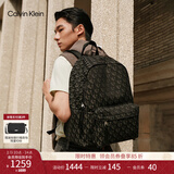 Calvin KleinJeans【情人节礼物】男士休闲通勤校园风ck提花大容量书包双肩包