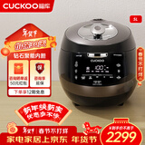 福库（CUCKOO）黑晶钻电饭煲家用2-8个人韩国原装进口大容量高压电饭锅智能语音定时多功能IH高压钻石聚能内胆 AH1080FD 5L