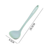 正雍有硅胶锅铲不粘锅专用锅铲汤勺套装耐高温硅胶铲不伤锅锅铲炒菜铲子 薄荷绿硅胶汤勺【耐温350度】 婴儿级硅胶+耐高温250度