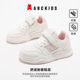 ABC KIDS儿童板鞋秋季童鞋男童女童小白鞋白色运动鞋3036白粉色26