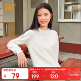 361°卫衣女秋冬季加绒外套运动休闲圆领长袖套头衫上衣662344801D-1
