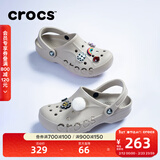 卡骆驰（CROCS）洞洞鞋贝雅男鞋女鞋轻便耐磨一脚蹬拖鞋休闲鞋|10126 卵石色-2V3 37 /38(230mm)