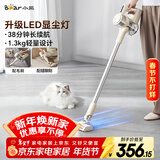 小熊（Bear）无线手持吸尘器家用便携大吸力带探照灯吸尘机 车载除尘吸尘猫狗宠物毛发软毛滚刷防缠绕XCQ-CA4R1