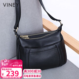 viney包包女包牛皮斜挎包妈妈中老年洋气单肩送生日情人节礼物女朋友