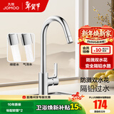 九牧（JOMOO）厨房水龙头洗菜盆水龙头台盆自来水龙头洗碗盆厨卫水槽冷热水龙头 A款-33080【爆款双水花-亮银】