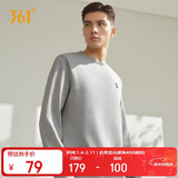 361°卫衣男装秋冬季长袖运动服休闲跑步圆领宽松上衣服652334801D-2