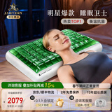 嘉唯（JAHVERY）枕头凝胶枕颈椎枕头记忆棉成人睡觉颈椎睡眠枕护颈专用睡觉枕芯 云端凝胶-睡眠卫士-绿岩12CM 灵动绿岩深睡凝胶枕