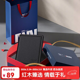 七匹狼钱包男士竖款票夹真牛皮多卡位送爸爸男友老公生日实用礼物