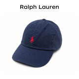 Polo Ralph Lauren拉夫劳伦 棉质斜纹棉布经典运动帽棒球帽 710548524 海军蓝  均码