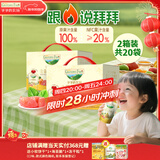 爷爷的农场金银花柚子汁100ml*20袋 儿童果汁饮料去火气礼盒装nfc苹果汁零食